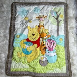 Disney Winnie the Pooh , Piglet & Tigger baby quilt